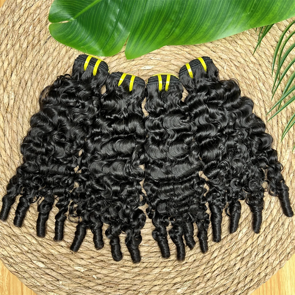 4 bundles vietnames Burmese curly and spiral curls 100% human hair